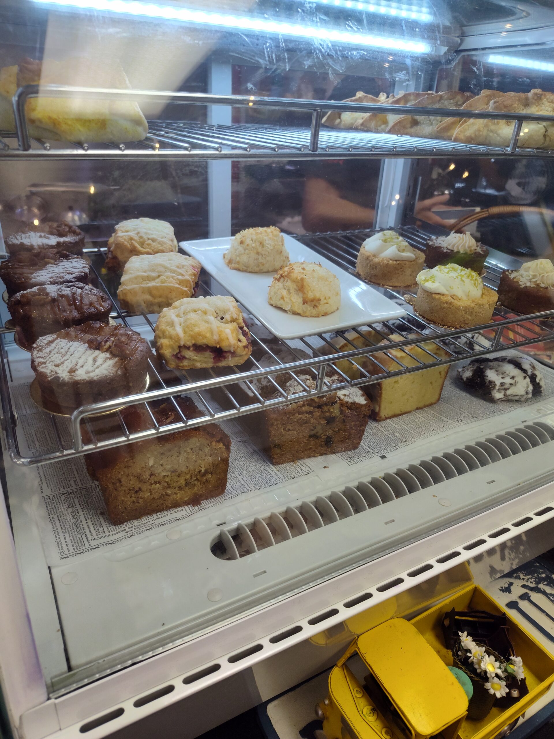 Confection display case at Modern Rose Coffee