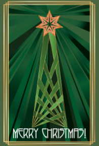 Art Deco Christmas tree by Ritzy Rose